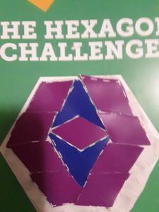 hexagon solution in blue and purple