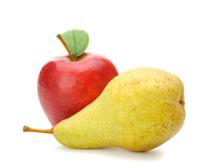 Pear and apple